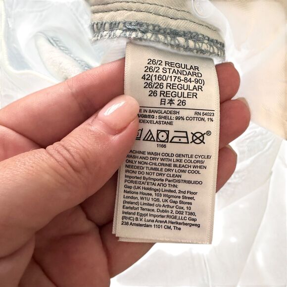 GAP 90s Loose Mid-Rise Light Wash Denim 26/2R - Picture 5 of 5